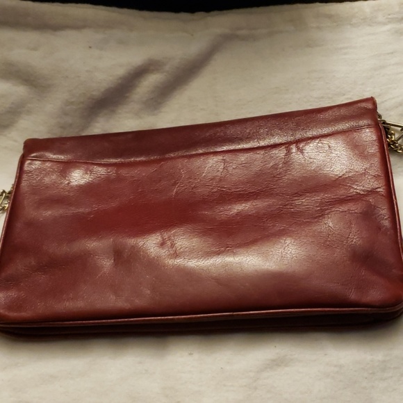 Vintage ‘Doppio C Firenze’ Blue Suede Leather Kiss Closure Handbag Purse